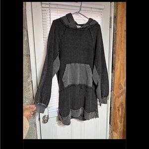 Oversized Free People Sweatshirt Hoodie Dress